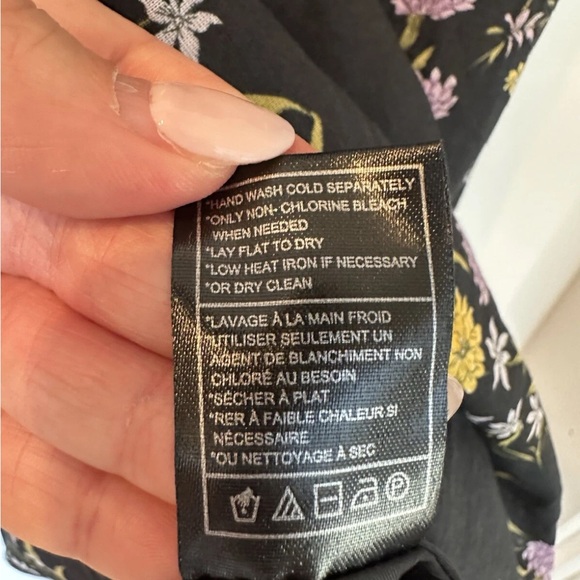 NWT Steve Madden Floral Black Dress Sz S - Picture 9 of 9